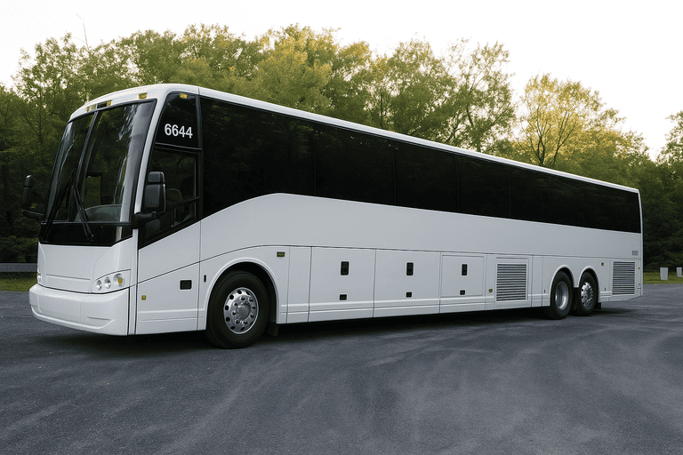 exterior of Charter Bus Rental Surprise coach bus