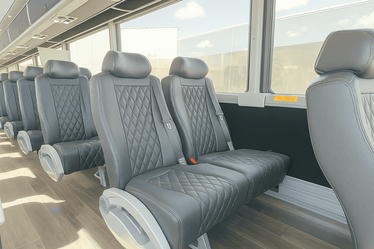 interior of Charter Bus Rental Surprise charter bus